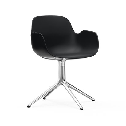 Chaise de conférence Form - avec accoudoirs, base pivotante
