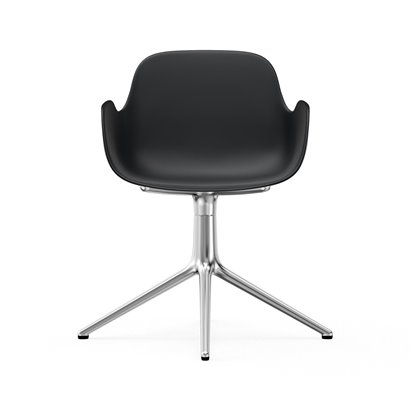 Chaise de conférence Form - avec accoudoirs, base pivotante