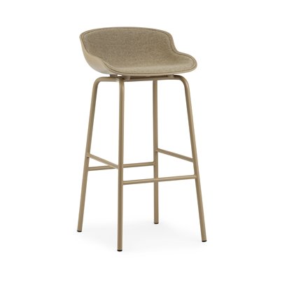 Tabouret de bar Hyg - Assise revêtue de tissu