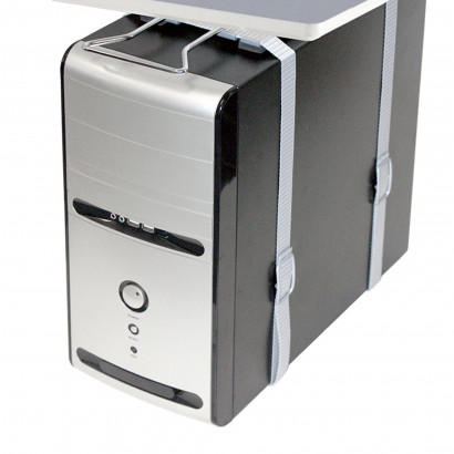 LiftFlex CPU-hållare, Inklusive skena, Silver