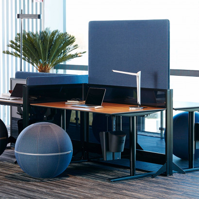 Cloison de séparation acoustique entre bureaux ScreenIT A30 The Rising - Hauteur ajustable