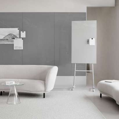 Tableau en verre et acier Mono Mobile