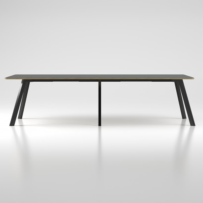 Table de réunion Viggo Linoleum - Hauteur 90 cm