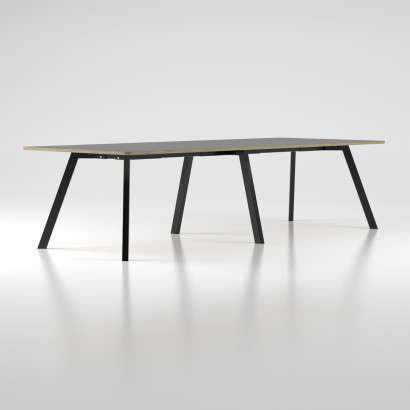 Table de réunion Viggo Linoleum - Hauteur 90 cm