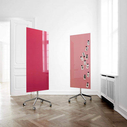 Tableau blanc mobile en verre Mood Mobile