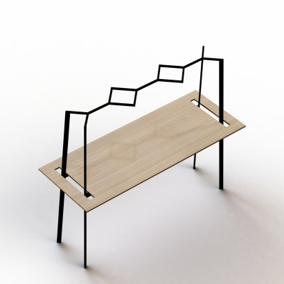 Table de réunion haute Gather - hauteur 110 cm