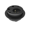 Prise pour bureau Powerdot 10 - 1 prise électrique, 4 trous de passage de câble
