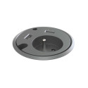 Prise pour bureau Powerdot 14 - 1 prise électrique, 2 ports USB, 2 trous de passage câble