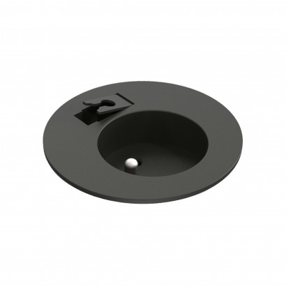 Prise pour bureau Powerdot Compact 60 - Prise électrique, trou de passage de câble