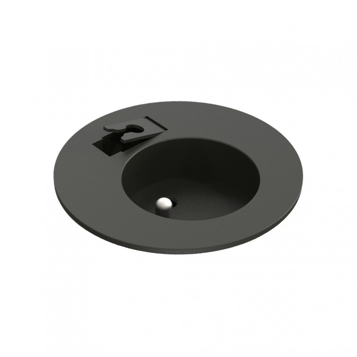 Prise pour bureau Powerdot Compact 60 - Prise électrique, trou de passage de câble