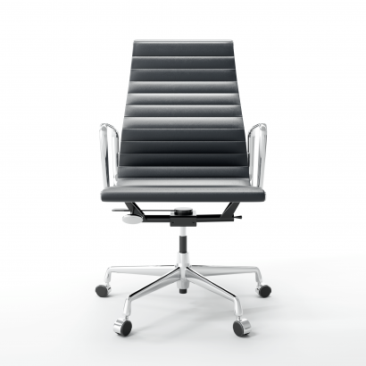 Chaise Vitra Aluminium Chair Eames 119 - Cuir