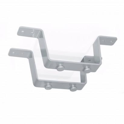 Rail monté pour distance bureau, + 65 mm Silver