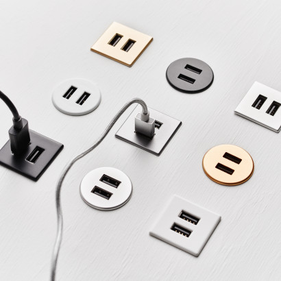 Powerdot Micro Square - 2 ports USB-A charge 5V 2A