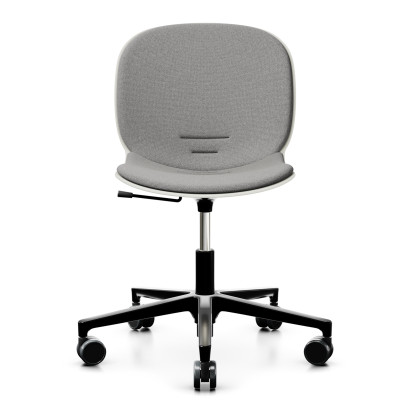 Chaise Noor 6070SB - Piétement noir, assise & dossier rembourrés