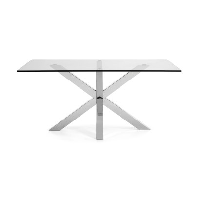 Table de salle à manger A.R - Plateau en verre