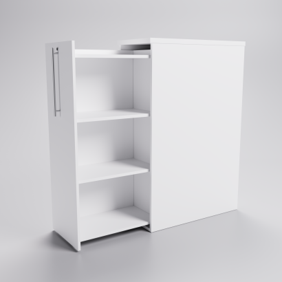 Armoire latérale à 3 étagères (Tower) - Gauche