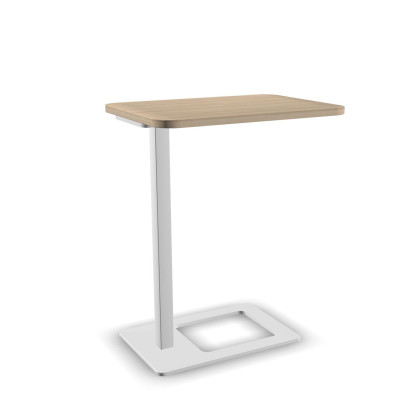 Table d'appoint ordinateur portable Mobi - Pied blanc