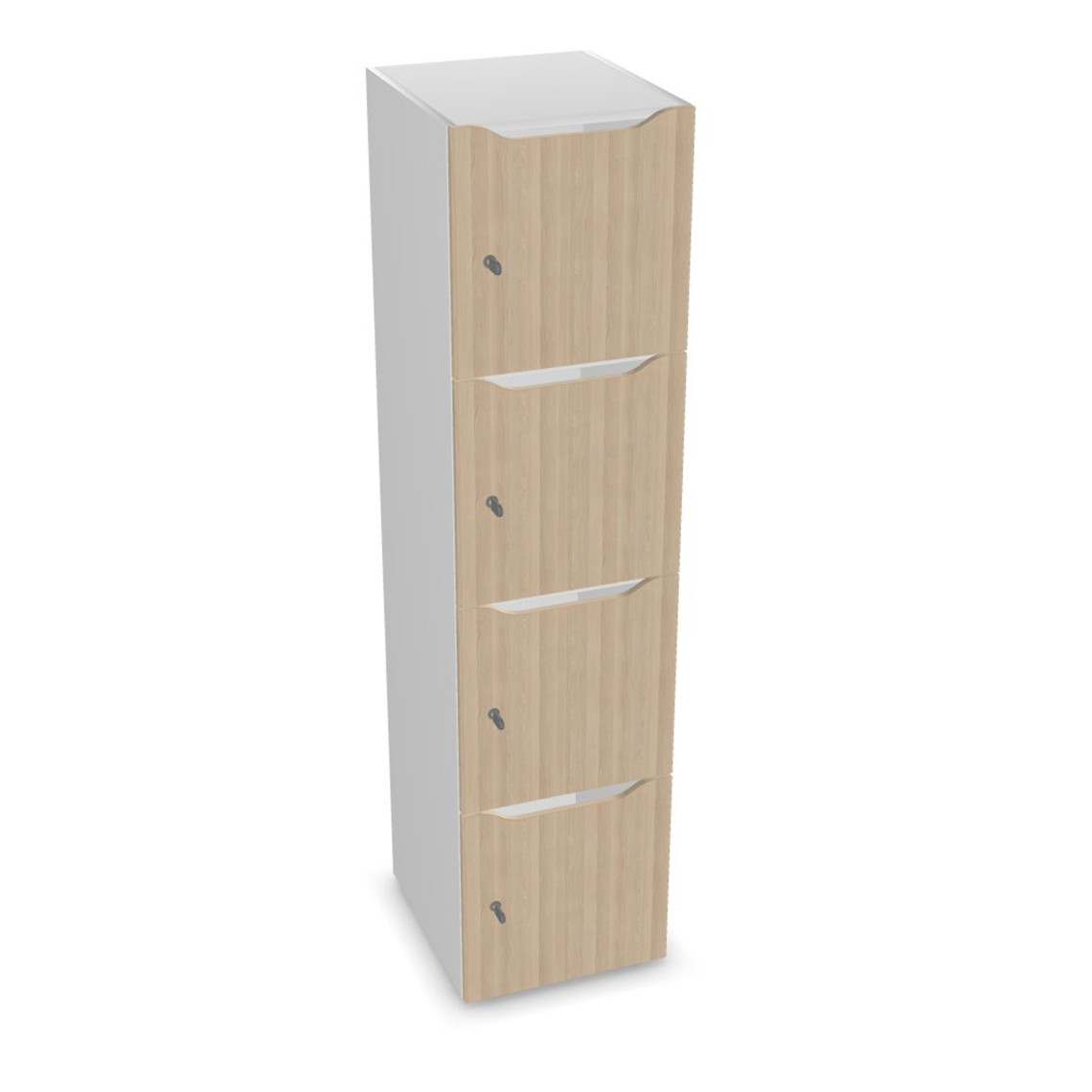 Meuble casiers Choice - 4 portes avec fente courrier