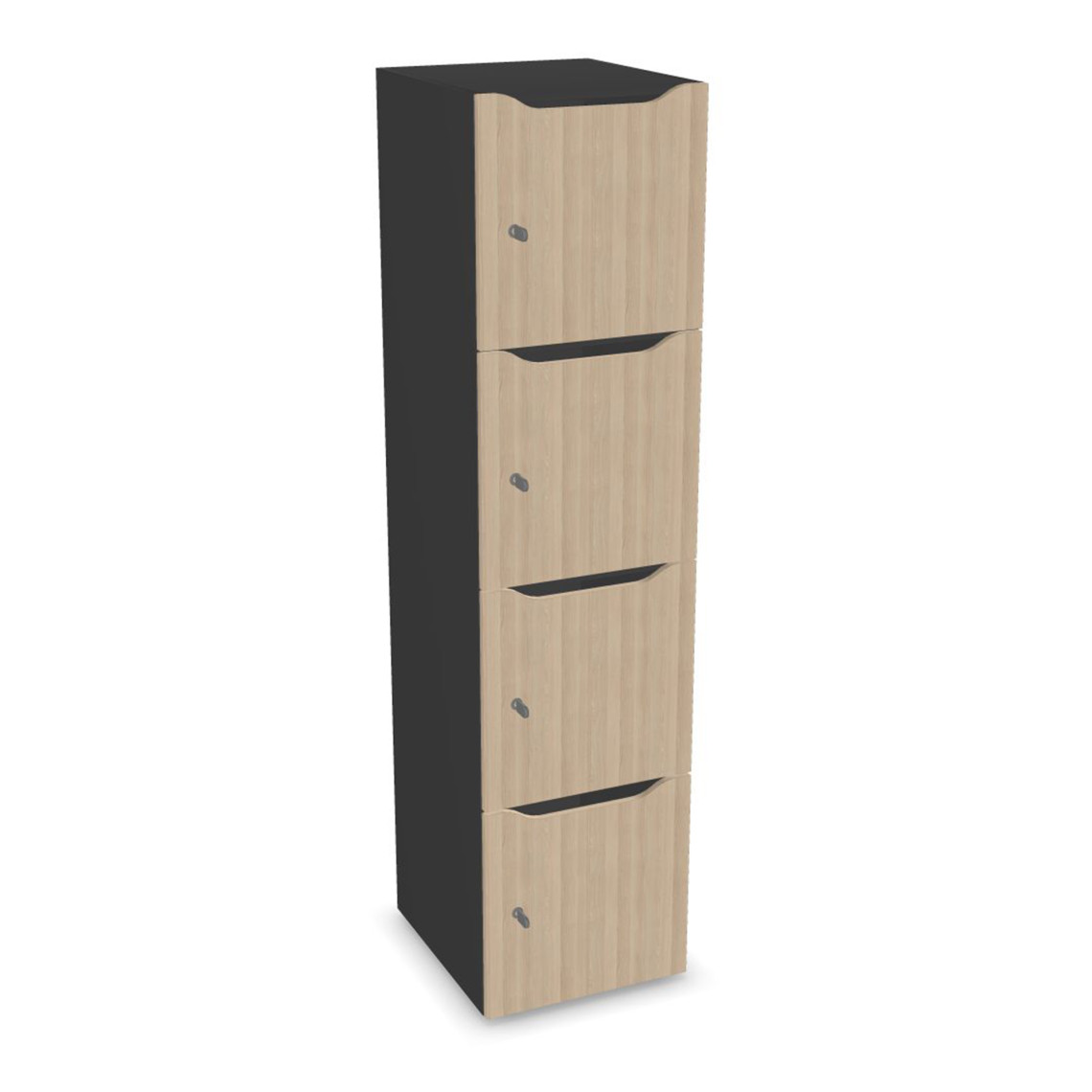 Meuble casiers Choice - 4 portes avec fente courrier