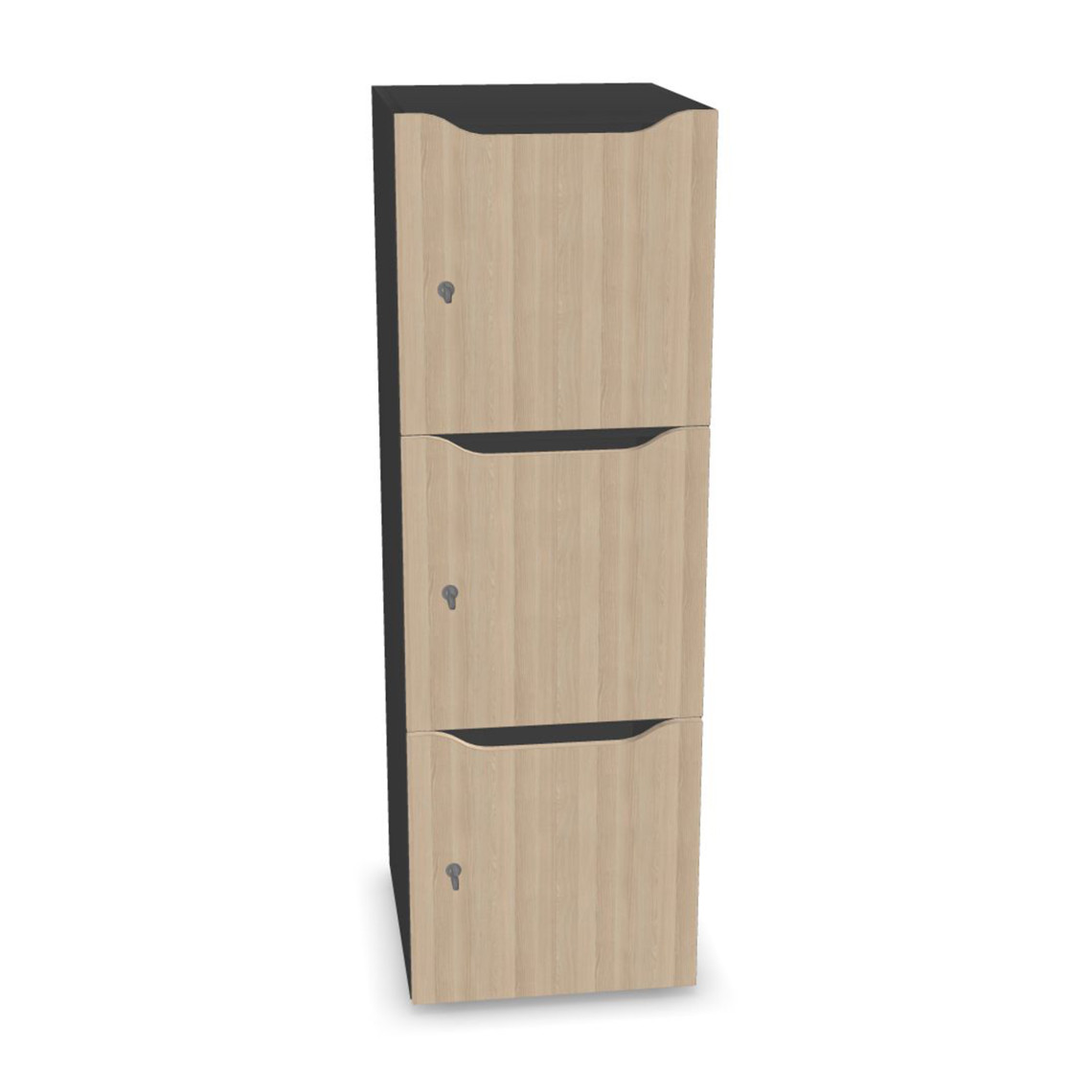 Meuble à casiers Choice - 3 portes avec fente courrier