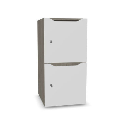 Meuble casiers Choice - 2 portes avec fente courrier