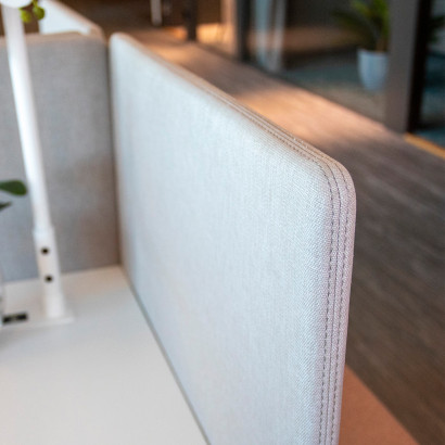 Séparateur de bureau ScreenIT A30, avec couture, 80 cm de haut