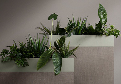 Décorez avec des plantes artificielles - Conseils pour un bureau verdoyant