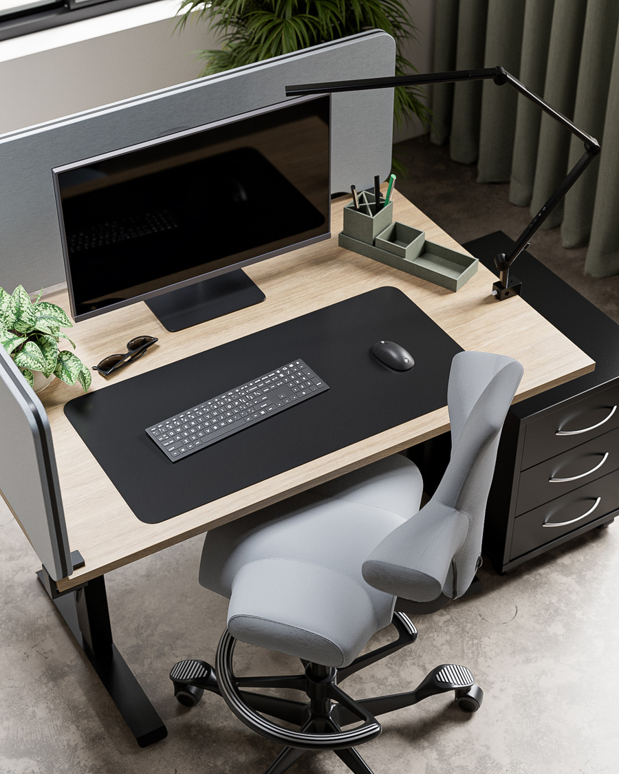 Le bureau assis-debout Shift 2.0 à base blanche, Ergonofis, Tous nos  meubles