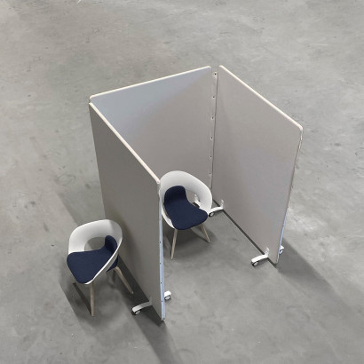 Vloerscherm - ScreenIT Health & Care, beige