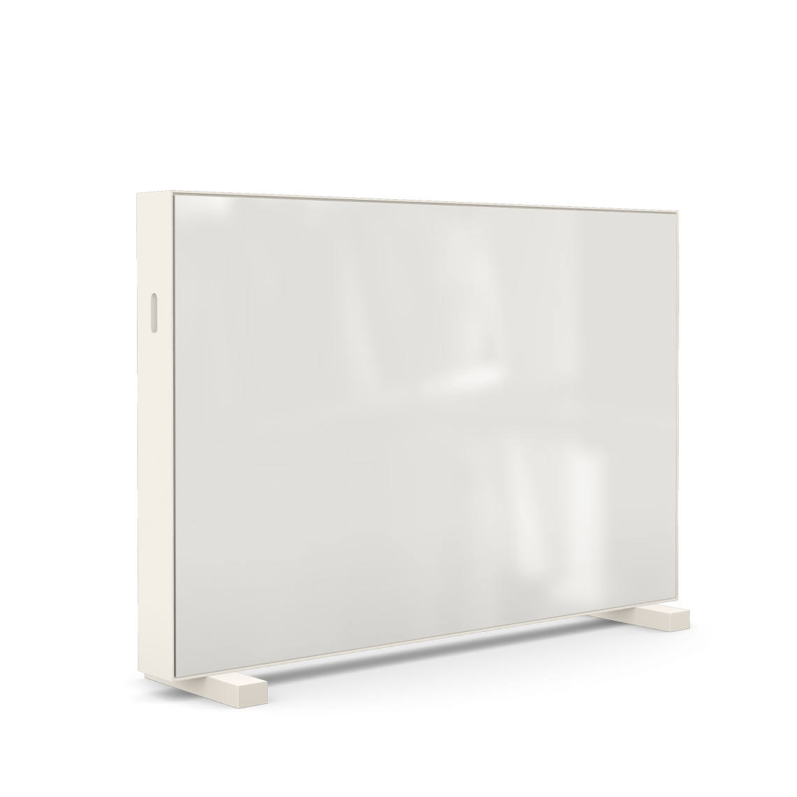 Scheidingswand Unit – Met glazen schrijfbord, Parelwit/Grijs