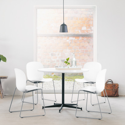 Profim Allround, ronde tafel met laminaatblad -73 cm hoogte