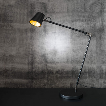 Bureaulamp Tokyo - Zwart, LED