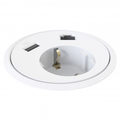 Powerdot - 1 stopcontact, Computer, USB-lader