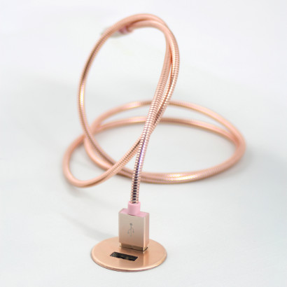 Powerdot MICRO - USB-A laders in metaal (2 st poorten 5V 2A)
