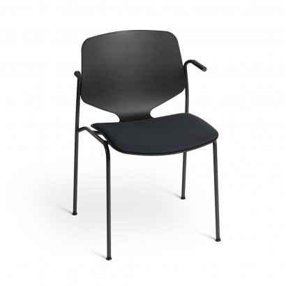 Nova Sea Chair - Gerecycleerde kunststof, met gestoffeerde zitting