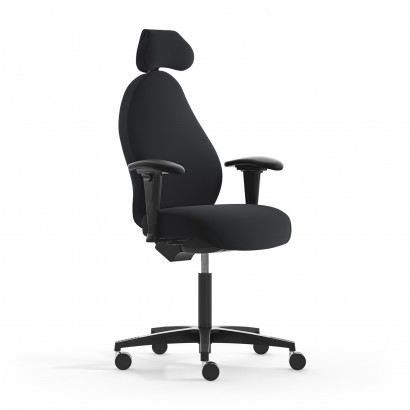 Malmstolen Active R3 hoog, bureaustoel zwart