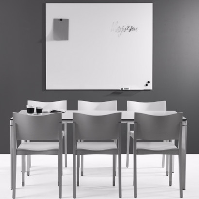 Magnetisch glazen whiteboard MagVision - Optisch wit