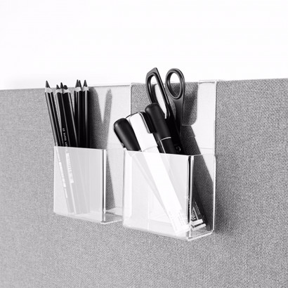 Pennenhouder in transparant acryl - Accesoire voor Softline 30 of 50 mm scherm