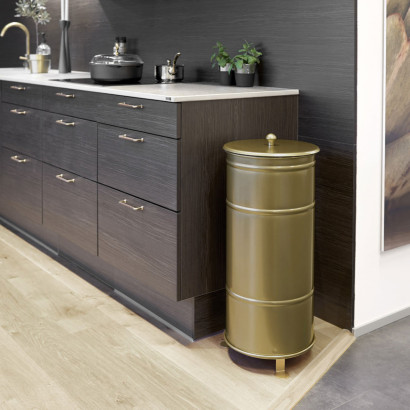 Bin Brooklyn Bin Single Goud - Deksel met knop